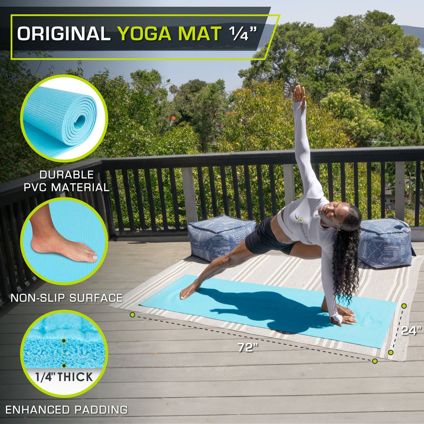 Original Yoga Mat 1/4-in