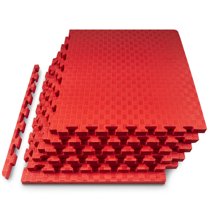 Checkered Exercise Puzzle Mat 1-in