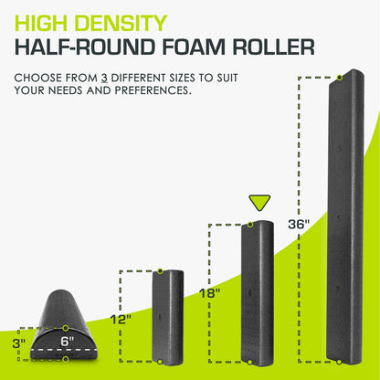 High Density Half-Round Foam Roller